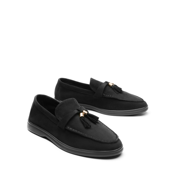 Slip On Casual Loafers - BLACK-SUEDE - 5